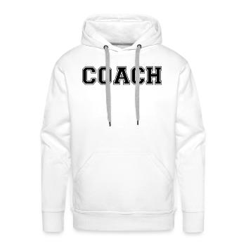 Coach - Men's Premium Hoodie - white - Front - Liam (192cm)
