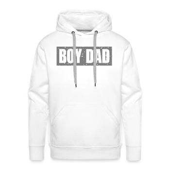 Boy Dad - Men's Premium Hoodie - white - Front - Liam (192cm)
