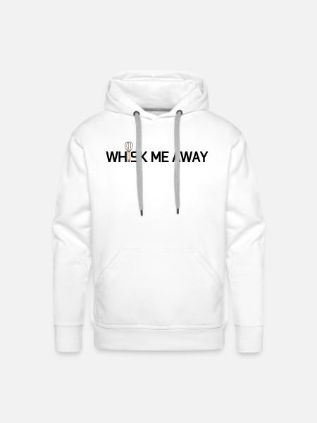 whisk me away - Men's Premium Hoodie - white