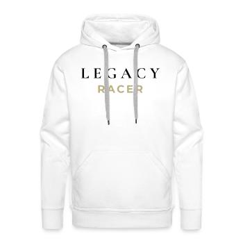 Legacy Racer - Minimalist Motorsport - Men's Premium Hoodie - white - Front - Liam (192cm)