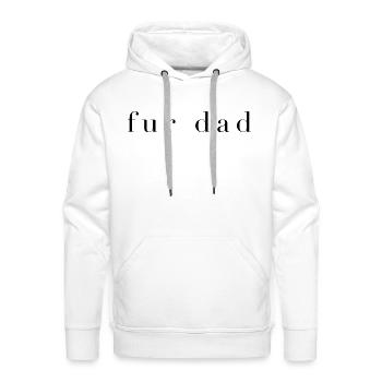 Fur Dad - Men's Premium Hoodie - white - Front - Liam (192cm)