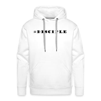 Disciple of Jesus - tell the world - Men's Premium Hoodie - white - Front - Liam (192cm)