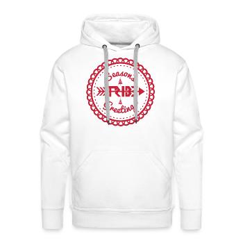 TRIBE Season greetings - Men's Premium Hoodie - white - Front - Liam (192cm)