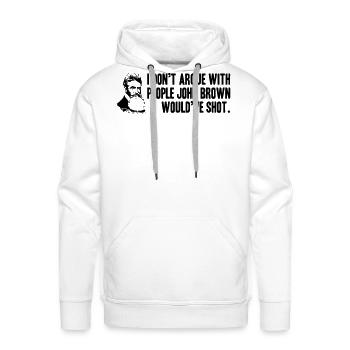 john brown - Men's Premium Hoodie - white - Front - Liam (192cm)