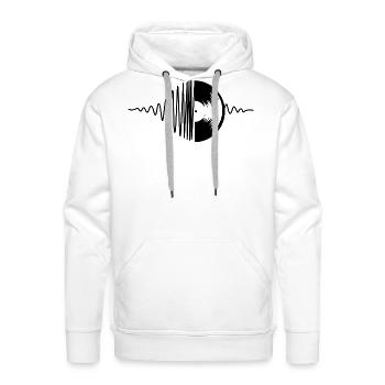 music art - Men's Premium Hoodie - white - Front - Liam (192cm)