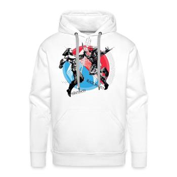 Aquaman Film Aquaman vs. Black Manta - Men's Premium Hoodie - white - Front - Liam (192cm)