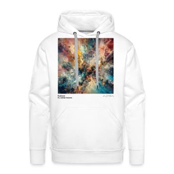 Explosion by Zuleika Kohnen - Men's Premium Hoodie - white - Front - Liam (192cm)