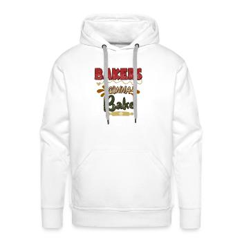 Bakes Gonna Bake - Men's Premium Hoodie - white - Front - Liam (192cm)