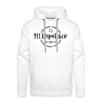 911 dispatcher for men or women coworker - Men's Premium Hoodie - white - Front - Liam (192cm)