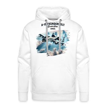 A 10 Thunderbolt - Men's Premium Hoodie - white - Front - Liam (192cm)