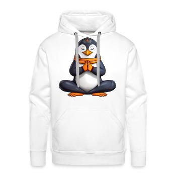 Yogi Penguin - Men's Premium Hoodie - white - Front - Liam (192cm)