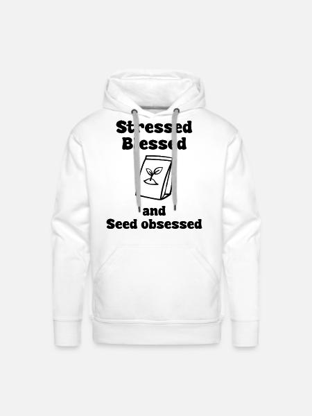 Seed Obsessed - Men's Premium Hoodie - white