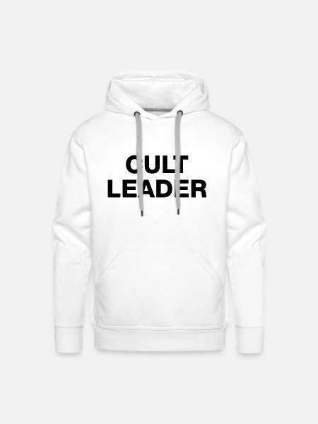 CULT LEADER - Men's Premium Hoodie - white