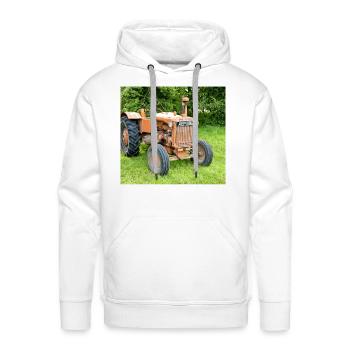 a vintage allis chalmers tractor socks - Men's Premium Hoodie - white - Front - Liam (192cm)