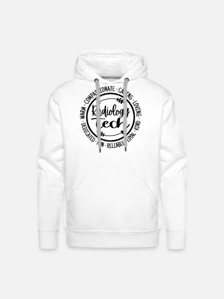 Radiology Tech - Men's Premium Hoodie - white