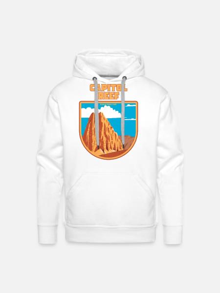 Capitol Reef National Park - Men's Premium Hoodie - white