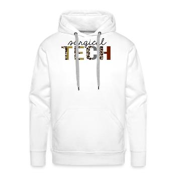Surgical tech Leopard Print Funny - Men's Premium Hoodie - white - Front - Liam (192cm)