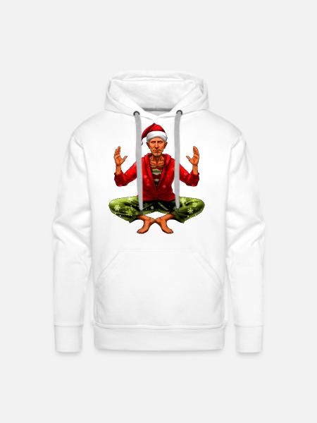 Yogi Christmas - Men's Premium Hoodie - white