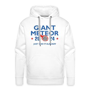 Giant Meteor 2024 - Men's Premium Hoodie - white - Front - Liam (192cm)