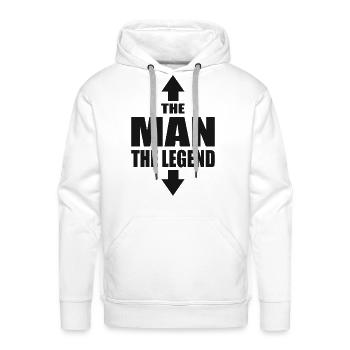 The Man The Legend Spring Break Macho Casanova - Men's Premium Hoodie - white - Front - Liam (192cm)