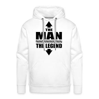 The Man The Legend Spring Break Macho Casanova - Men's Premium Hoodie - white - Front - Liam (192cm)