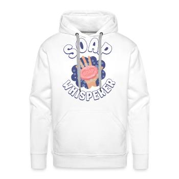 Soap Making Crafting Soap - Men's Premium Hoodie - white - Front - Liam (192cm)
