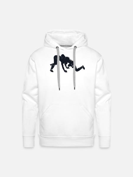 wrestling - Men's Premium Hoodie - white