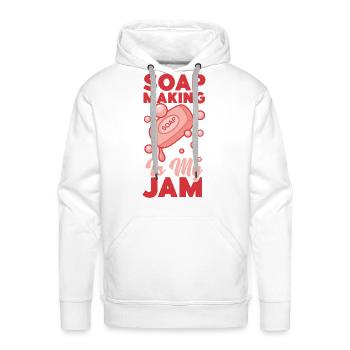 Soap Making Crafting Soap Making - Men's Premium Hoodie - white - Front - Liam (192cm)