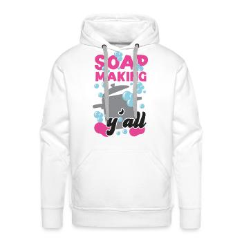Soap Making Crafting Soap Making - Men's Premium Hoodie - white - Front - Liam (192cm)