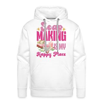 Soap Making Crafting Soap Making - Men's Premium Hoodie - white - Front - Liam (192cm)