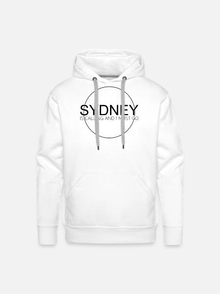 sydney saying - Men's Premium Hoodie - white