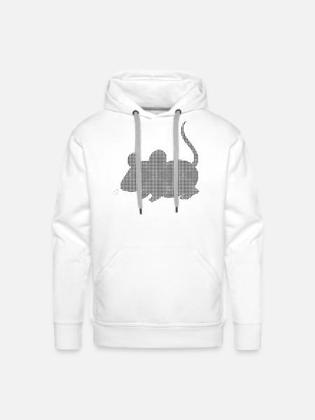 mouse - Men's Premium Hoodie - white