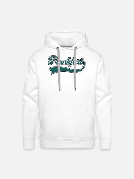 frankfurt germany - Men's Premium Hoodie - white