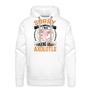 Axolotl Gift Salamander - Men's Premium Hoodie - white - Front - Liam (192cm)