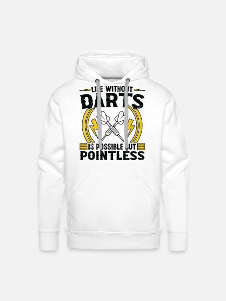 Darts Dart Player - Men's Premium Hoodie - white