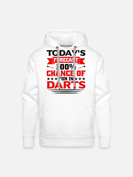 Darts Dart Player - Men's Premium Hoodie - white