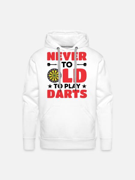 Darts Dart Player - Men's Premium Hoodie - white