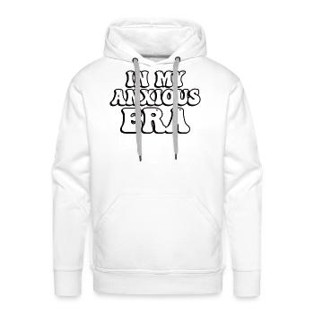 In My Anxious Era Funny Overthink - Men's Premium Hoodie - white - Front - Liam (192cm)