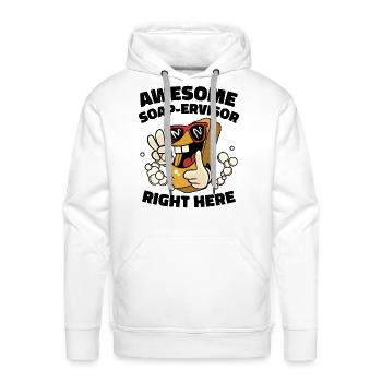 Soap Making Saponification Soaping Soap Maker - Men's Premium Hoodie - white - Front - Liam (192cm)