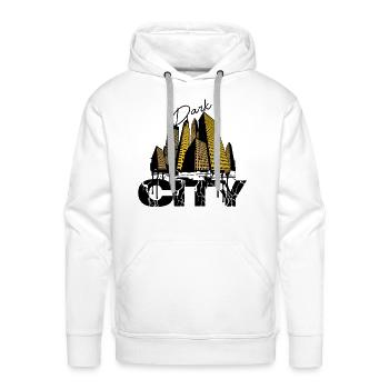 Modern Urban Architecture Metropolis Graphic - Men's Premium Hoodie - white - Front - Liam (192cm)