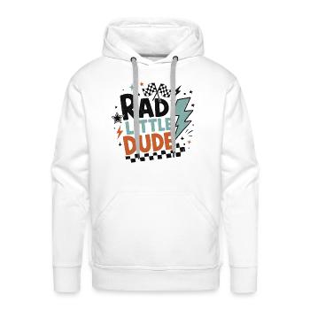 Rad Little Dude Shirt, Cool Little Dude T-Shirt - Men's Premium Hoodie - white - Front - Liam (192cm)