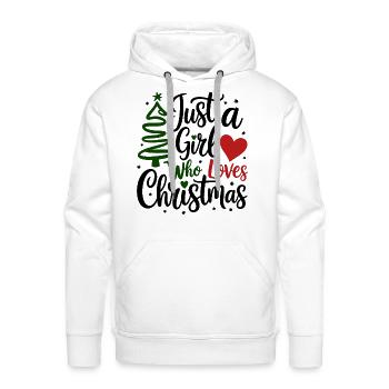 Christmas Girl - Men's Premium Hoodie - white - Front - Liam (192cm)