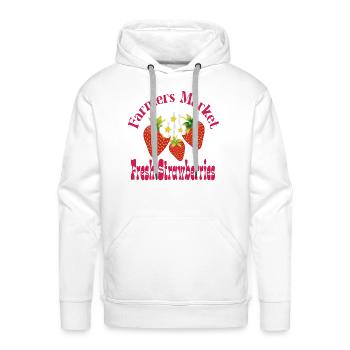 Strawberry shirt women s - Men's Premium Hoodie - white - Front - Liam (192cm)