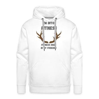 I m Into fitness - Men's Premium Hoodie - white - Front - Liam (192cm)