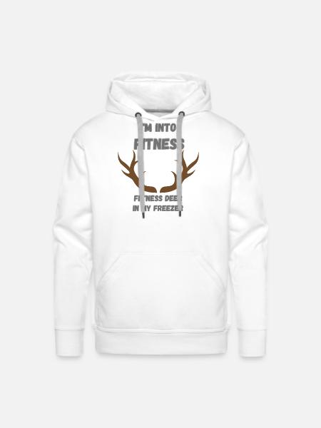 I m Into fitness - Men's Premium Hoodie - white