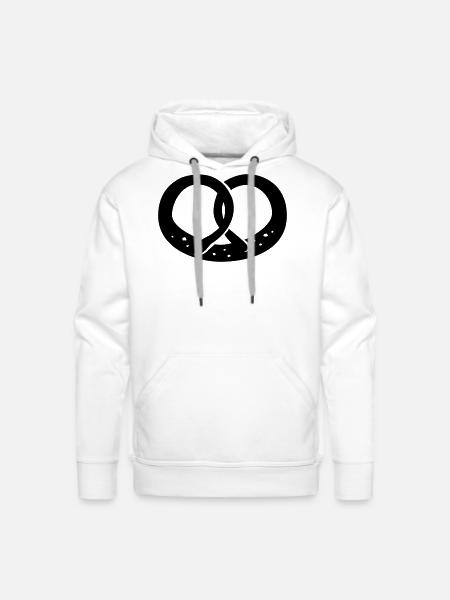 Pretzel, Oktoberfest - Men's Premium Hoodie - white