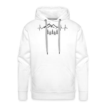 Design required - Men's Premium Hoodie - white - Front - Liam (192cm)