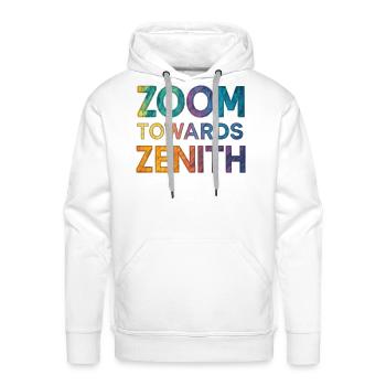 Zoom Towards Zenith - Men's Premium Hoodie - white - Front - Liam (192cm)
