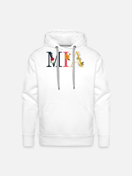 Mia - Men's Premium Hoodie - white
