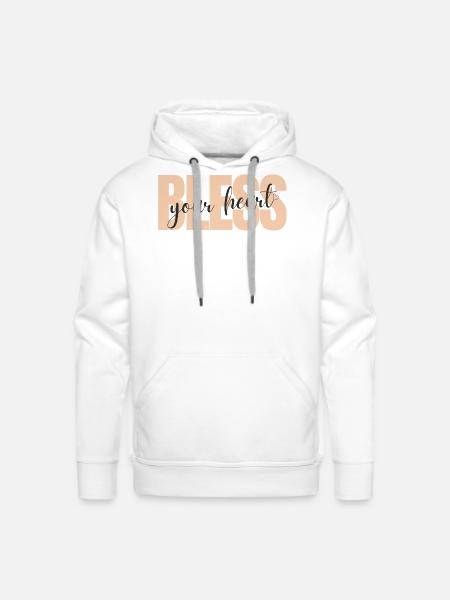 Bless your heart - Men's Premium Hoodie - white